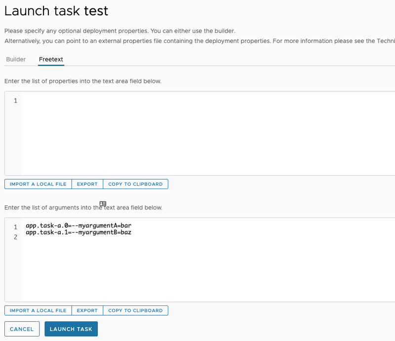 Launch the Composed Task